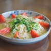 アメーラトマトとサッポロ一番塩ラーメン冷やし