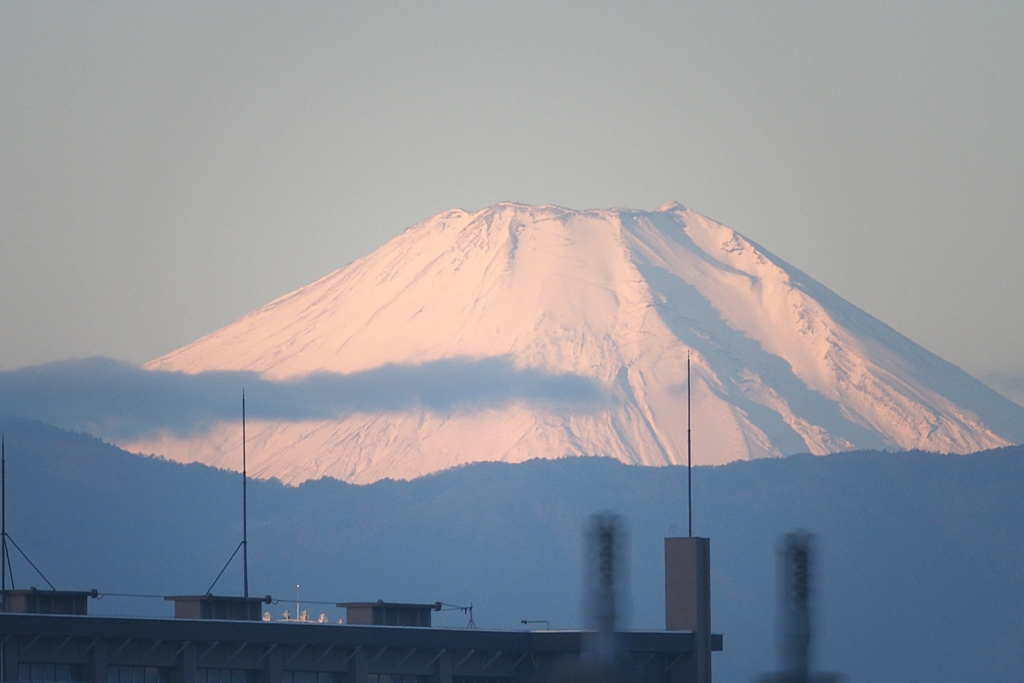 ミラーレンズで富士山