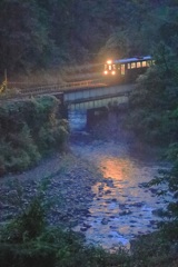 夜の鉄橋