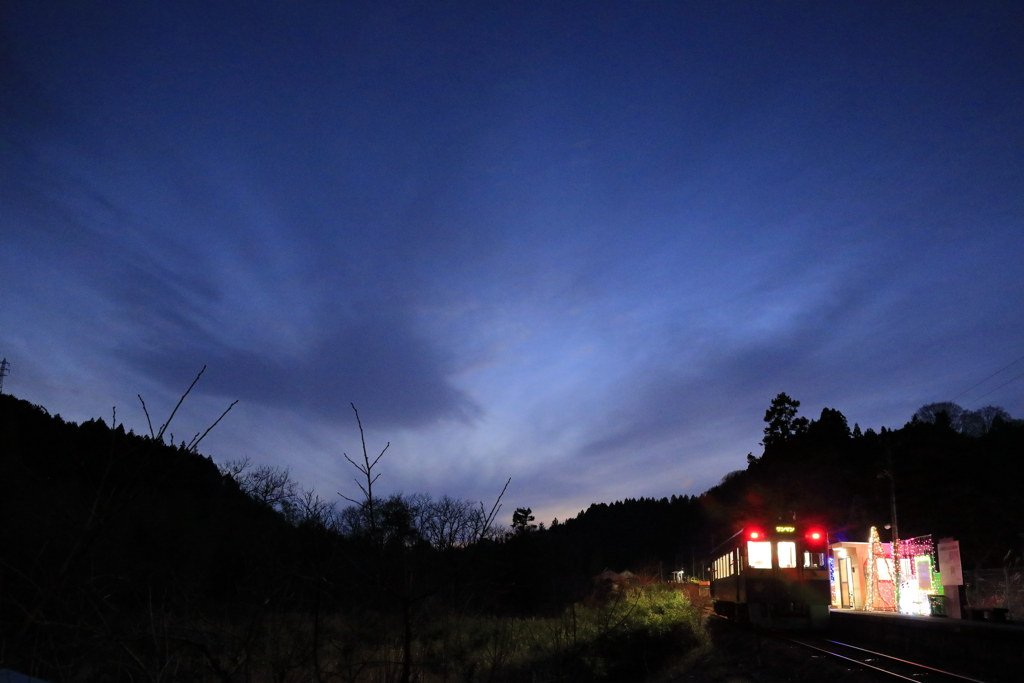 ある山里の夕暮れ