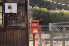 朝の上神梅駅　４