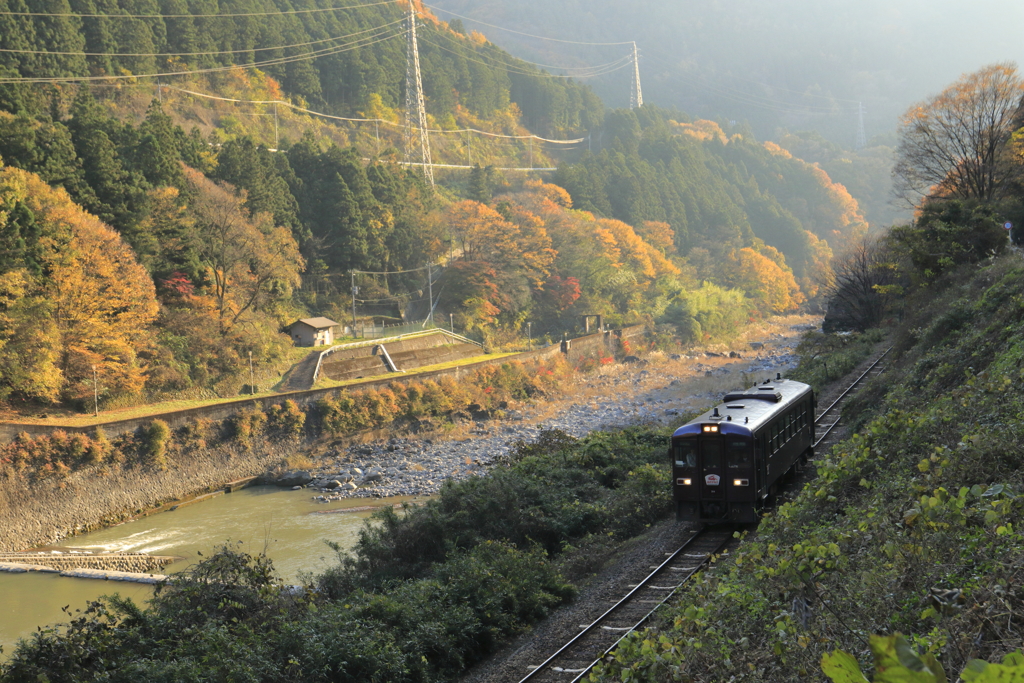 山の西日
