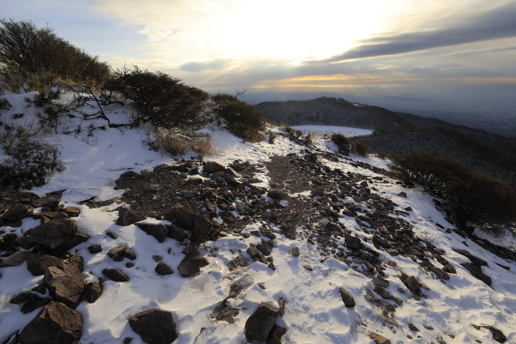 地蔵岳山頂より