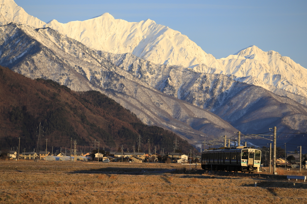 大糸線　冬の旅　２