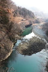 春霞の朝