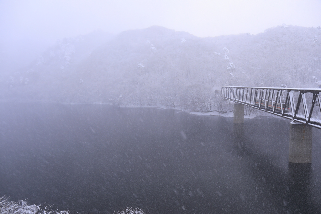 雪の野岩鉄道　２