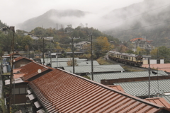 トタン屋根に降り注ぐ