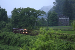 雨の夕暮れ