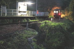 中野駅　日が沈み