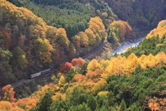 秋の渓谷鉄道　６