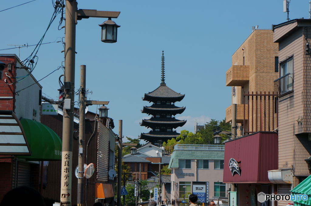 奈良町通りから