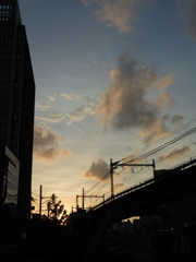 夕焼けのグラデーション