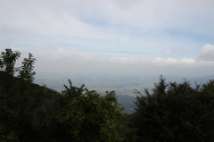 山頂はどんより