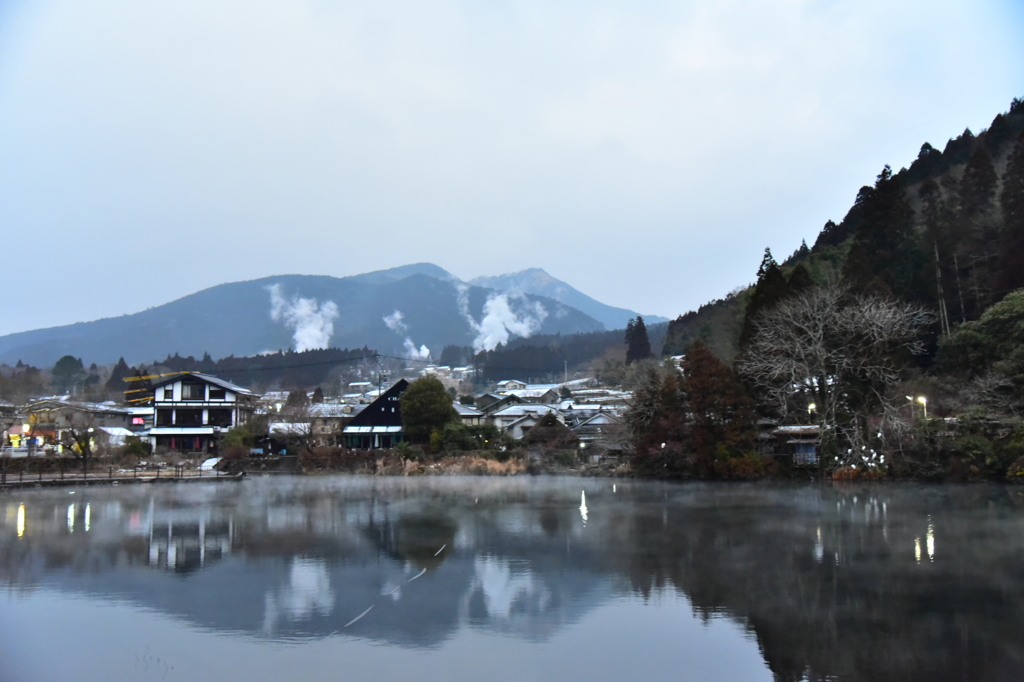 雪の金鱗湖②