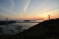 鷲羽山の夕暮れ①