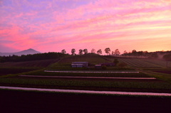 久住高原の夕焼け①