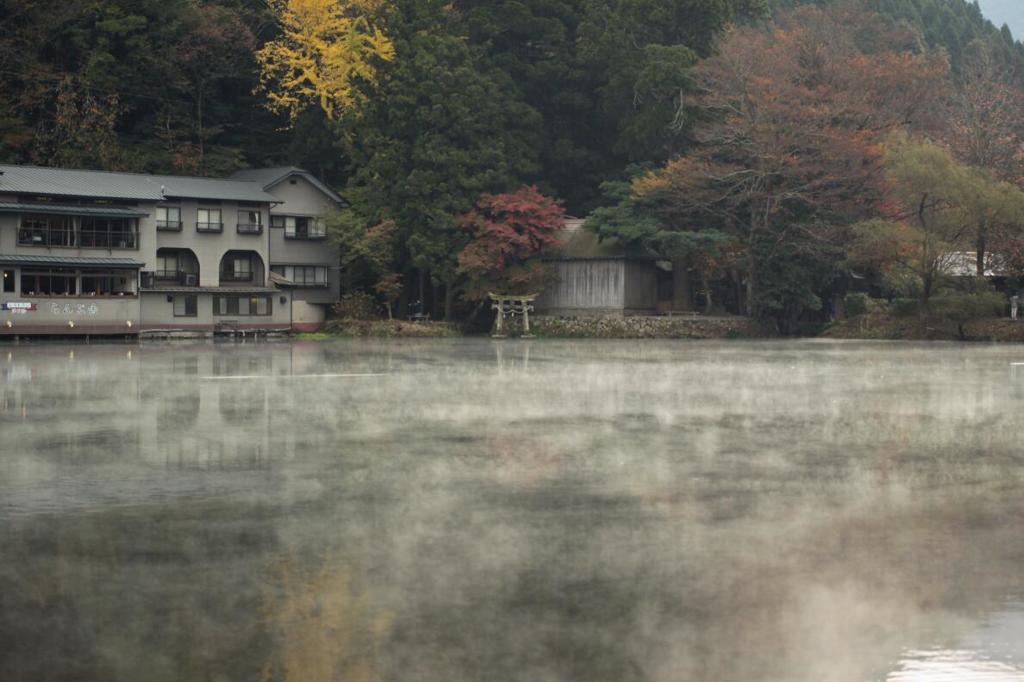 秋の金鱗湖⑤