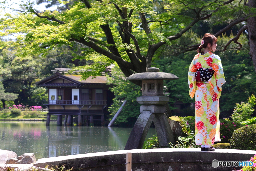 兼六園のお嬢さん