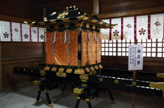 金谷神社にある神輿
