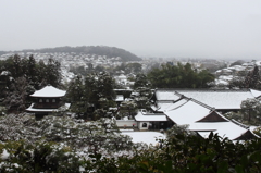 銀閣寺の雪景