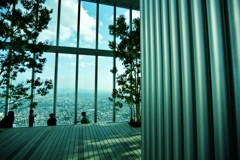 Metal pillar and Wood terrace