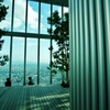 Metal pillar and Wood terrace