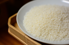 米を供える