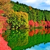 鏡面の秋景2020 ～南伊奈ヶ湖～