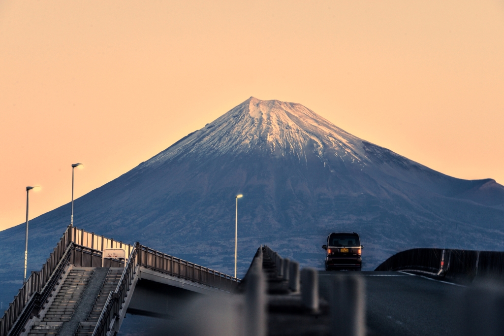 冬至の朝景　～富士山～
