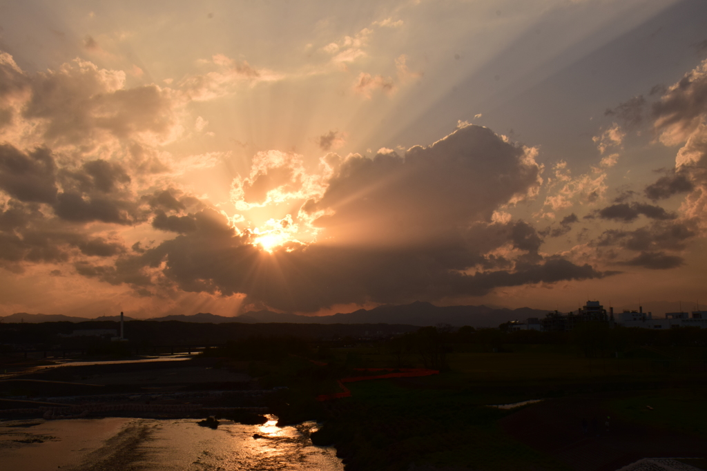 希望の夕日