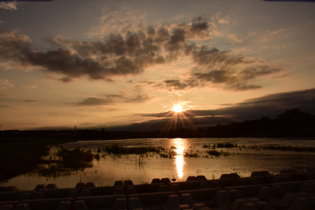 今日の夕景6/21
