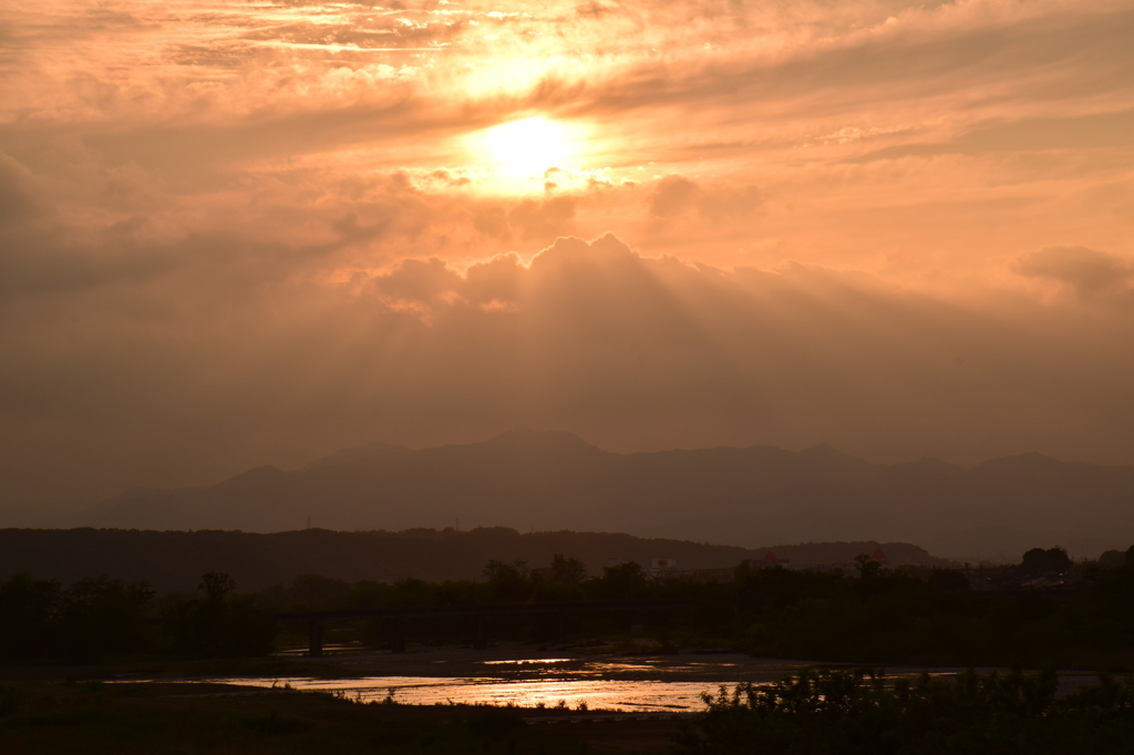 今日の夕景5/25