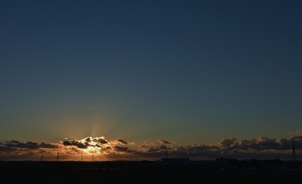 夕暮れ