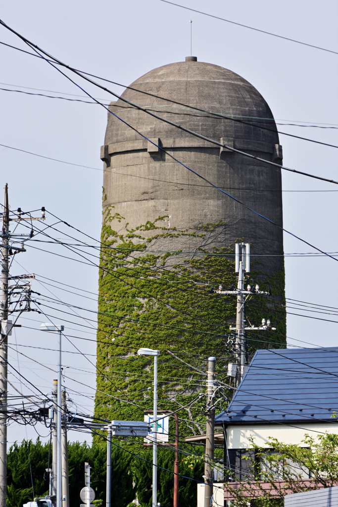 配水塔のある町