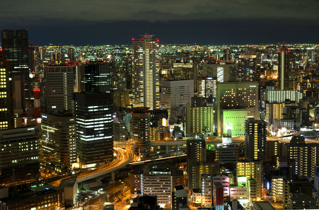 梅田スカイビルからの夜景