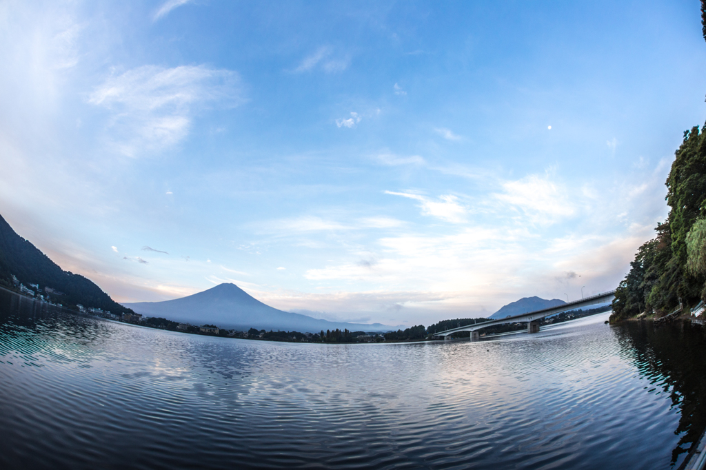 河口湖の富士山