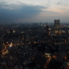 東京、夜景前