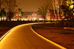 横浜赤レンガ倉庫の夜
