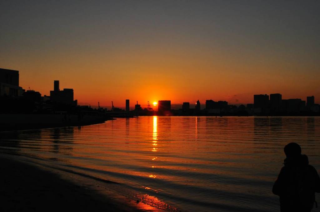 台場の夕日