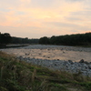 利根川の夕焼け