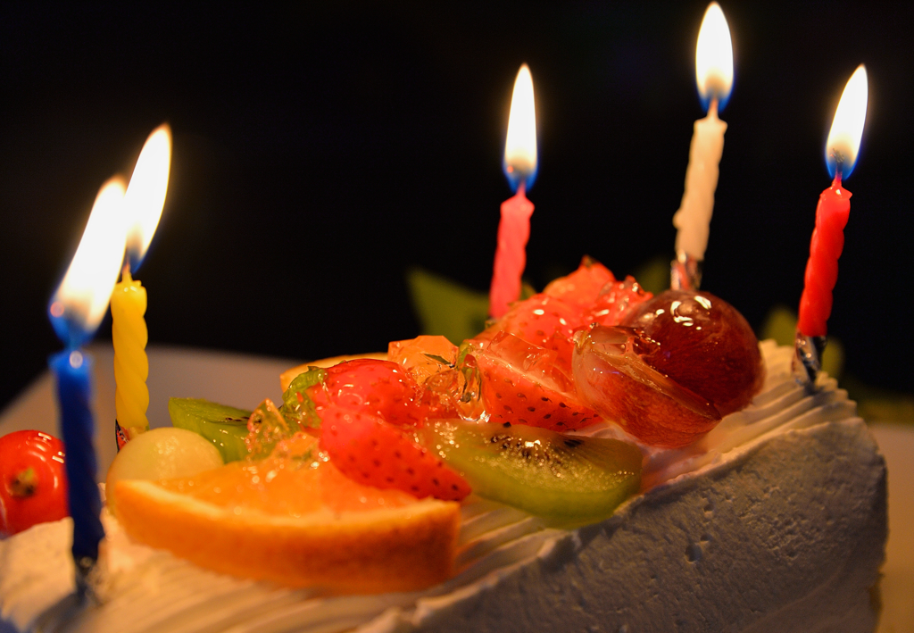Candle with celebration