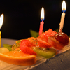 Candle with celebration