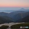 夕暮れの富士山