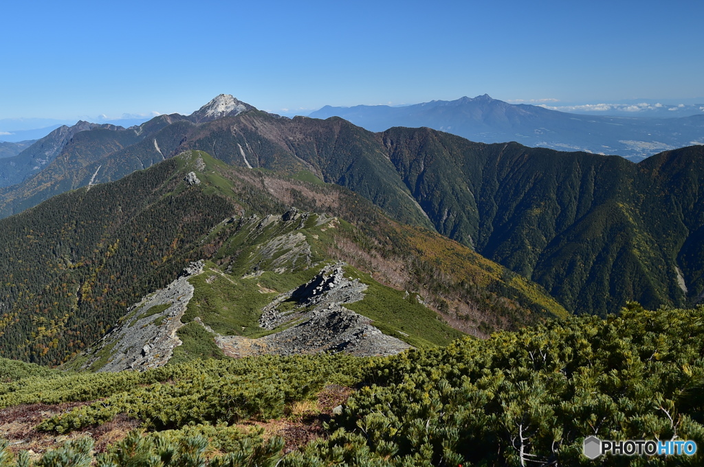 甲斐駒ケ岳と八ヶ岳