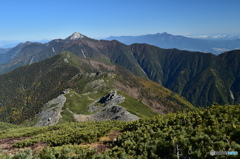 甲斐駒ケ岳と八ヶ岳