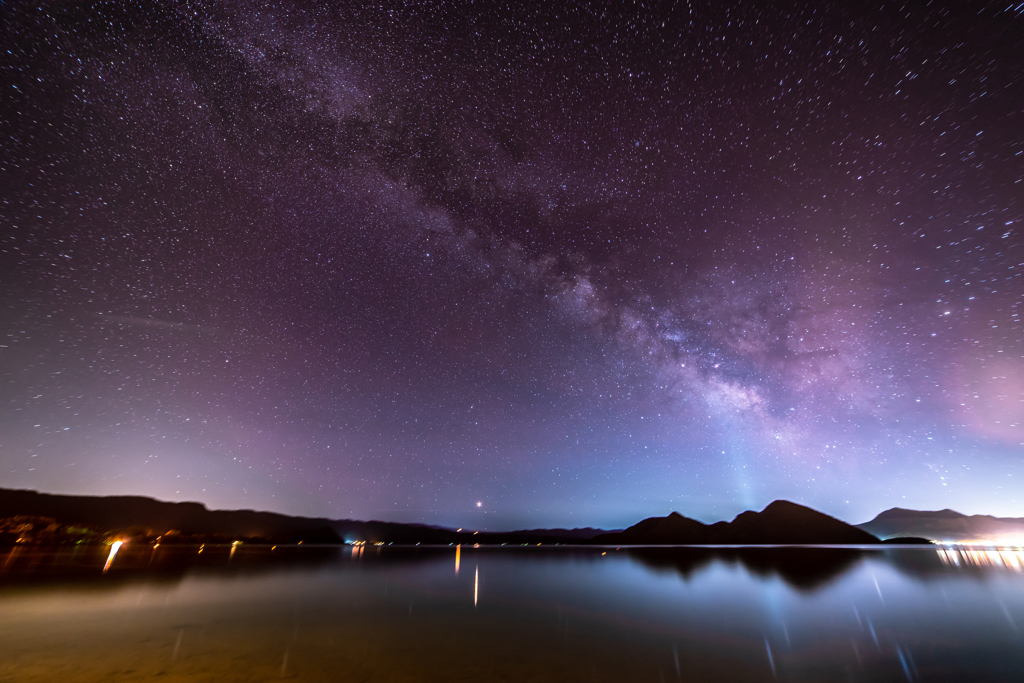 洞爺湖の星空