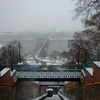 雪の鎖橋　Budapest