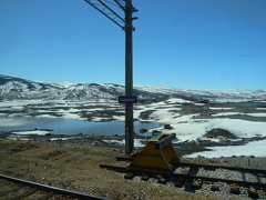 オスロ鉄道の車窓より　Norway oslo