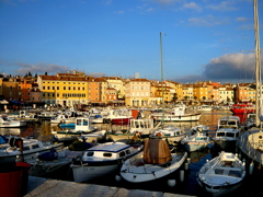 イストラ半島の港町　港　Croatia Rovinj