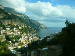 美しいアマルフィーの海岸線　Italy Amalfi